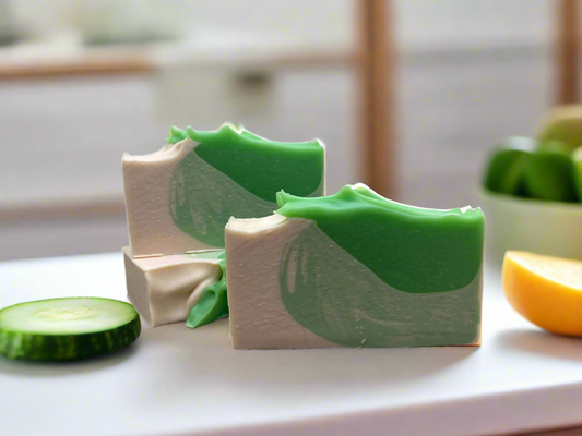 Bergamot Cucumber Melon 4oz. Coconut Milk Soap