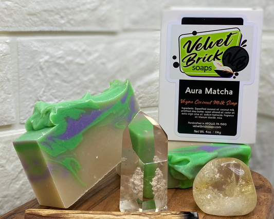 Aura Matcha Coconut Milk Soap 4oz.