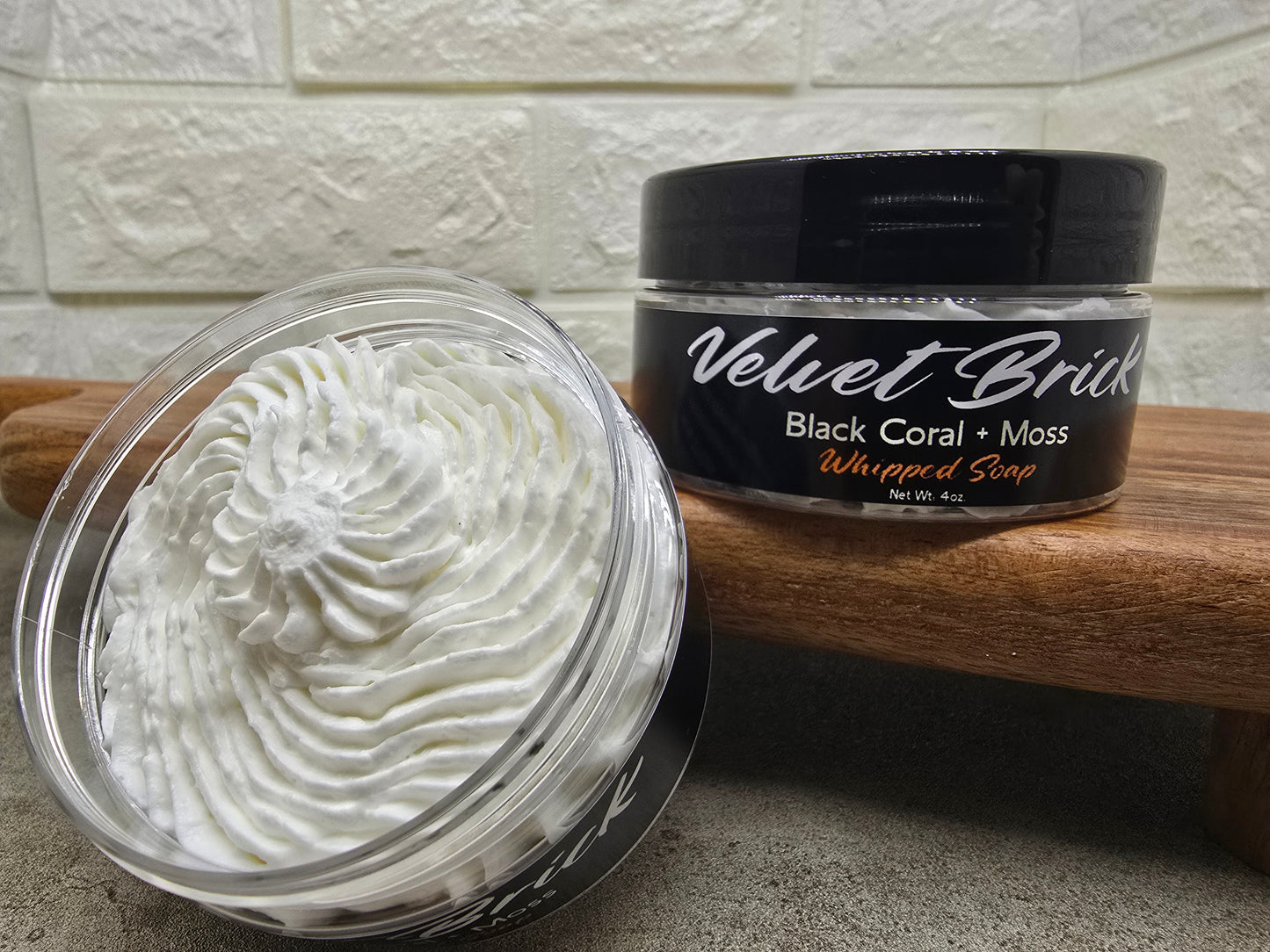 Black Coral & Moss Whipped Soap 4oz