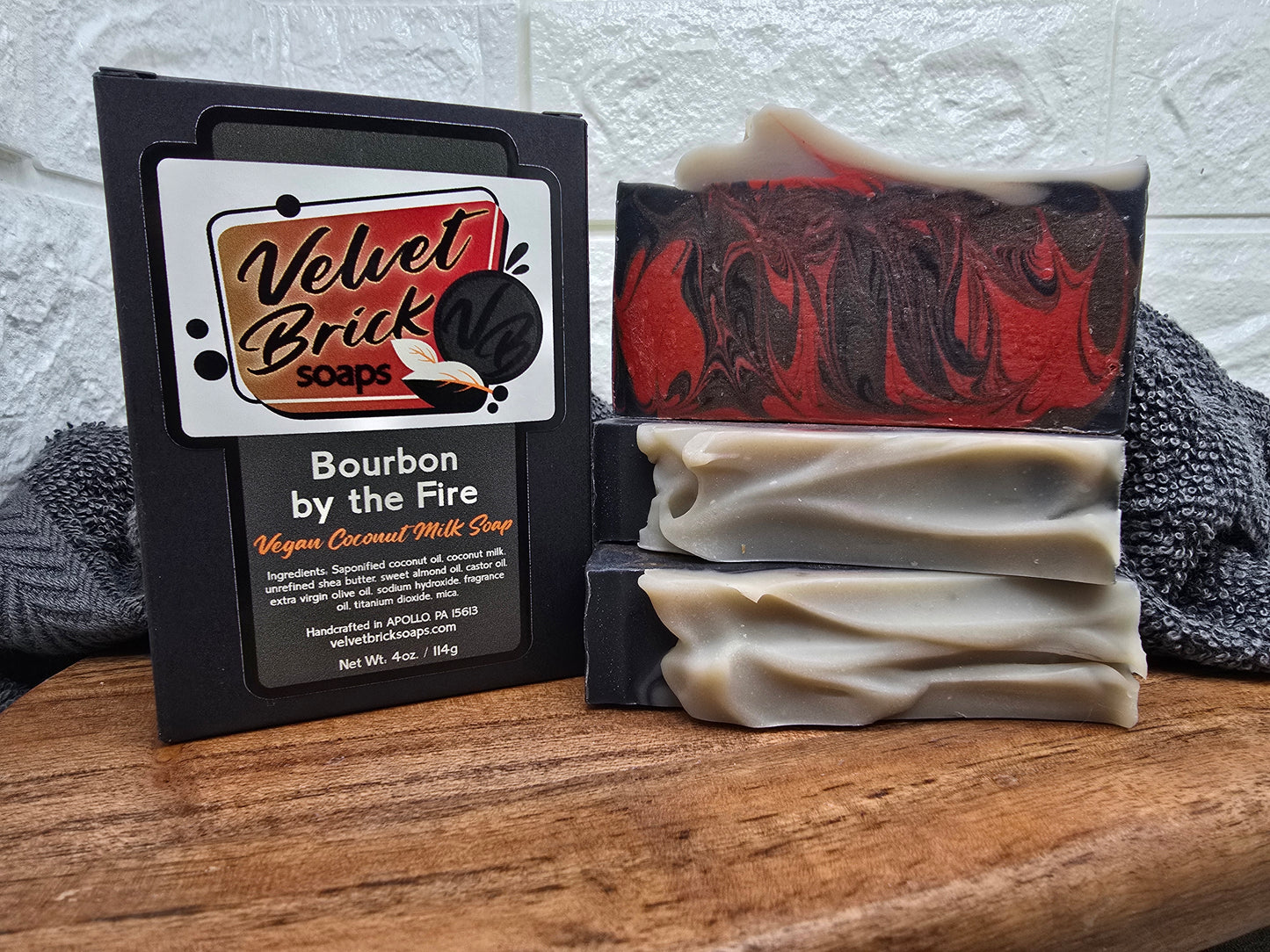 Bourbon by the Fire 4oz. Coconut Milk Soap